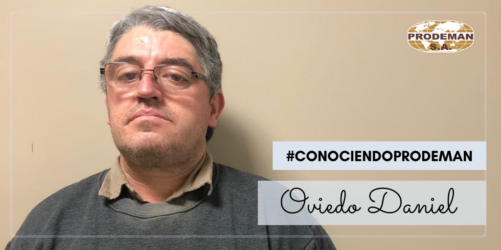 #ConociendoProdeman / Daniel Oviedo 

facebook.com/ProdemanSA

 ¡Gracias por ser parte de Prodeman!