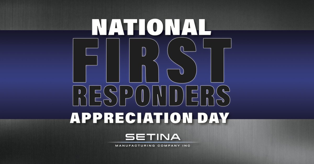 SetinaMfg's tweet photo. Thank you to all our brave First Responders. Setina celebrates you. https://t.co/BXDe3aEfeu