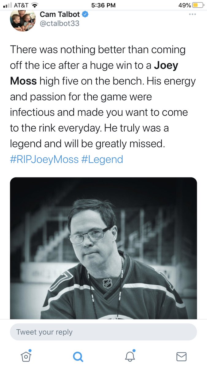 players talk about their friendship with him.  You can’t read those tweets about Joey showing up at street or pond game - here’s my friend Wayne -and not smile. Those connections- those friendships- are a goal of inclusion. Let them be just the beginning.