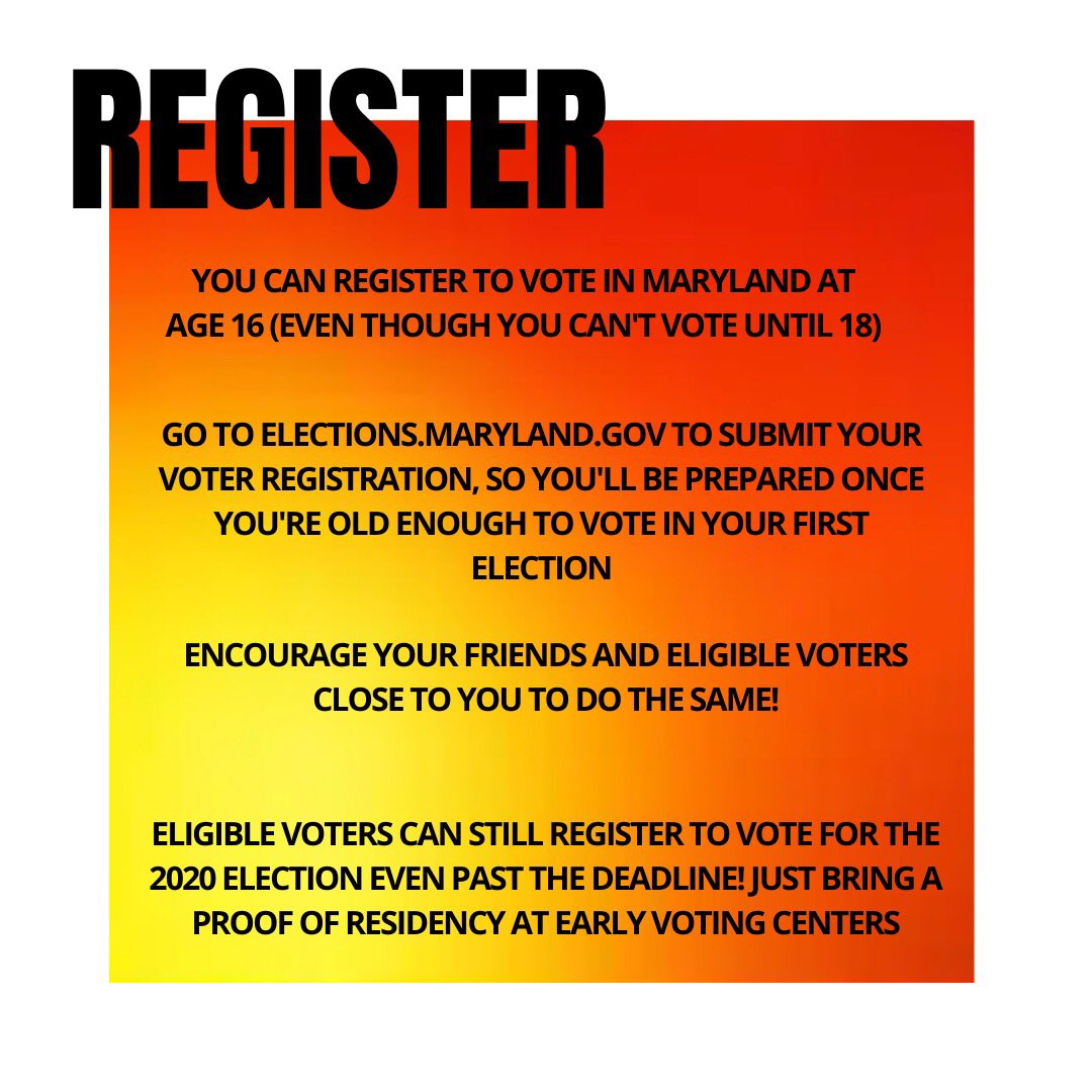 MLWexperience's tweet photo. Too young to vote, but still want to get civically engaged? There’s so much you can do to create change in your community (&amp; our nation)! Swipe to learn more 

#mlwmagic #mlw #marylandleadershipworkshops #leadmd #vote #2020election #youthchange #civicengagement #democracy https://t.co/OqDgTMbAK0