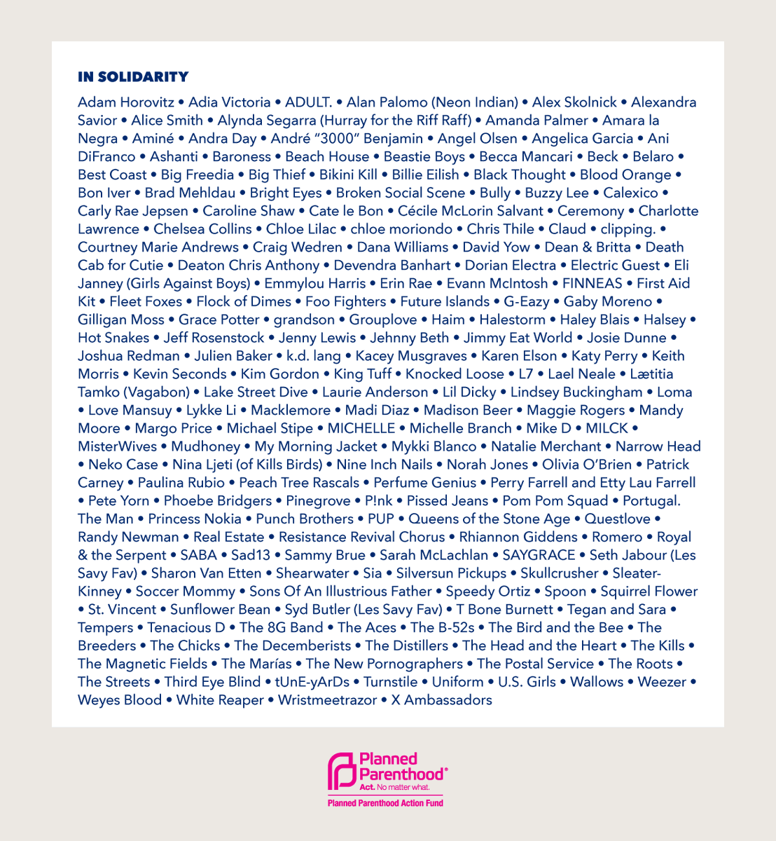 Voting shapes our lives & has lasting effects. This election will determine our health, rights & future. NIN have joined almost 200 artists in Planned Parenthood’s Action Fund initiative, encouraging everyone to make a plan to vote & be heard. Text PLAN to 22422  #WeNeedEveryVoice
