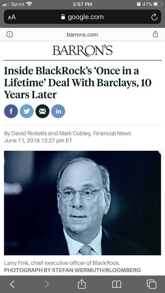 As with most of these investment firms when you look closely enough it seems all roads lead to Rothschild. And Larry Fink, who is a kingmaker, seems to also be in business with the Rothschilds.