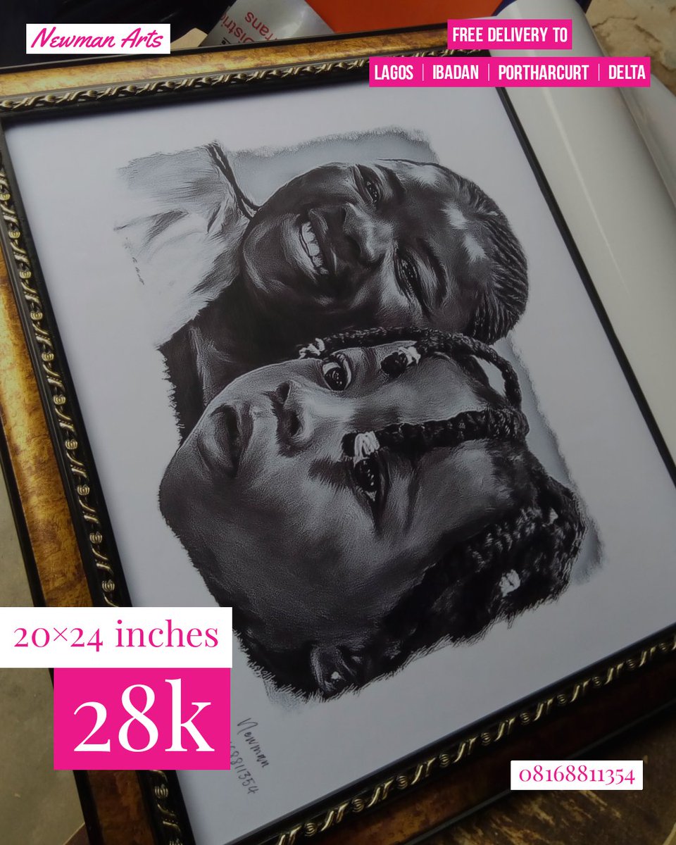 DRealNewman's tweet photo. @chukkysmiles_ I'll be grateful if you retweet 🙌❤️
I make portraits at affordable prices 
14000--- (10×12 inches)
16,000---(12×15inches)
20,000---(16×20 inches)
28,000---(20×24 inches) 
36,000--- (20×30 inches)
phone/Whatsapp: 08168811354 https://t.co/HLwpUlJZEr