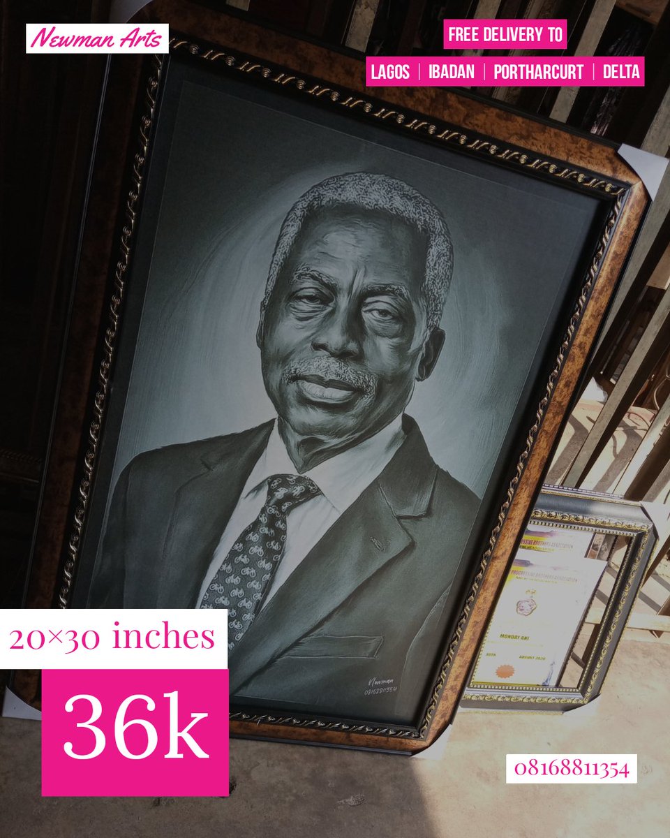 DRealNewman's tweet photo. @chukkysmiles_ I'll be grateful if you retweet 🙌❤️
I make portraits at affordable prices 
14000--- (10×12 inches)
16,000---(12×15inches)
20,000---(16×20 inches)
28,000---(20×24 inches) 
36,000--- (20×30 inches)
phone/Whatsapp: 08168811354 https://t.co/HLwpUlJZEr