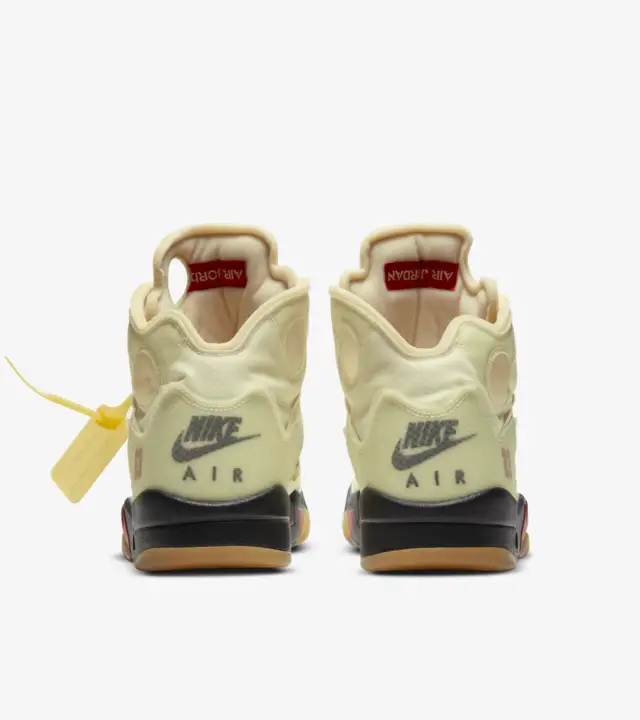 *RELEASE**
Air Jordan 5 x Off-White™️ 'Sail' 
SKU: DH8565-100
Available on Oct 29th, 2020
Price: $225

Enter the draw with high success rates with our premium range of Nike accounts shop.securetheswoosh.com.