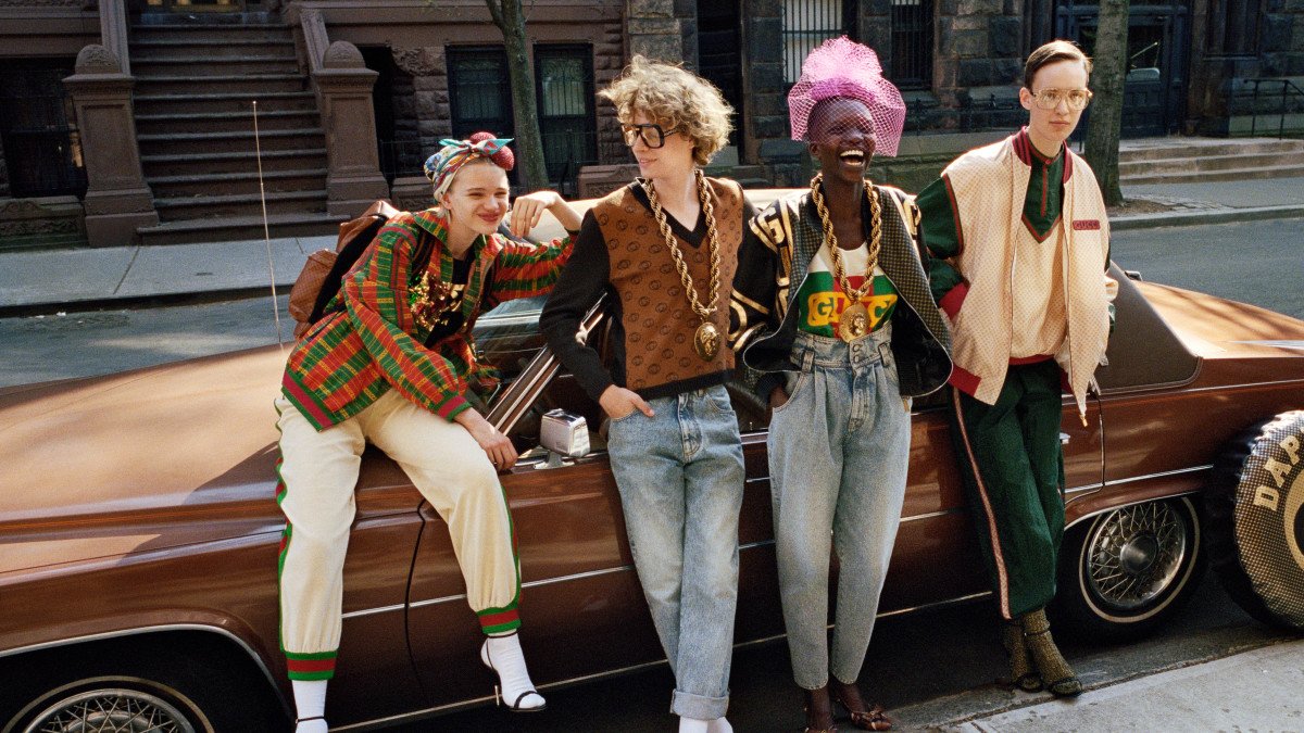 14/16And after copying a Dapper Dan design in 2018, they apologised and ended up partnering with the famed Harlem designer on an on-going collab collection, as well as helping him to reopen his studio, which was shut down in 1992.