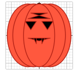 AndiMartinez's tweet photo. Having a week of fun in #math celebrating #halloween - Students created virtual jack-o-lanterns using the brand new Pumpkin Carving activity from @Desmos - love how they turned out!!! 
#WhyCrane #WeAreCrane #GowanGators #ADE2020 #iteachmath #MTBoS https://t.co/qMRYb5C8g3