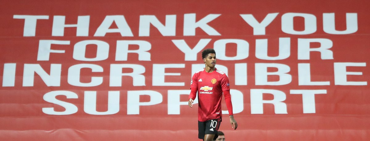 Squawka's tweet photo. Marcus Rashford is the first Man Utd player to score a Champions League hat-trick since Robin van Persie in March 2014.

He only came on in the 63rd minute. 🤯 https://t.co/Ce5I5SxPlb