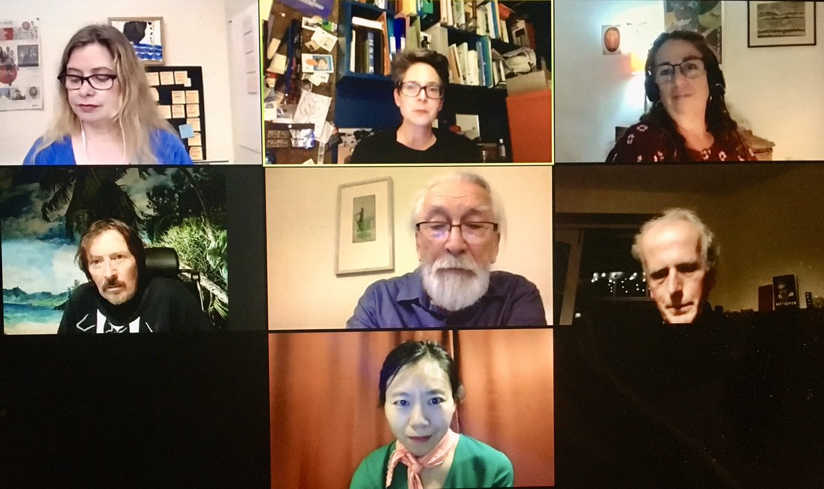 helenjerome (@helenjerome) on Twitter photo 2020-10-28 22:09:12 Prize Bunch. 📚 Fun watching all the @GoldsmithsPrize 2020 shortlistees - @disgwylfa, #XiaoluGuo, @mjohnharrison, #DBCPierre, @moniqueroffey and @AnakanaSchofiel - as they each read passages from their books and chatted with @EricaWgnr tonight Prize Bunch. 📚 Fun watching all the @GoldsmithsPrize 2020 shortlistees - @disgwylfa, #XiaoluGuo, @mjohnharrison, #DBCPierre, @moniqueroffey and @AnakanaSchofiel - as they each read passages from their books and chatted with @EricaWgnr tonight