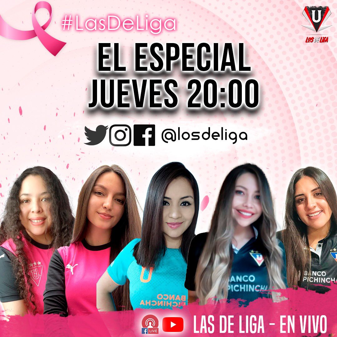 Lo mejor que tiene el fútbol..... así es la presencia femenina, #lasdeliga nos llevan a otro nivel con sus experiencias desde un ángulo nunca antes visto. Los esperamos. #especialeslosdeliga #CancerAwareness #OctubreRosa #ecuador #octubre https://t.co/ODiyjV2FCY