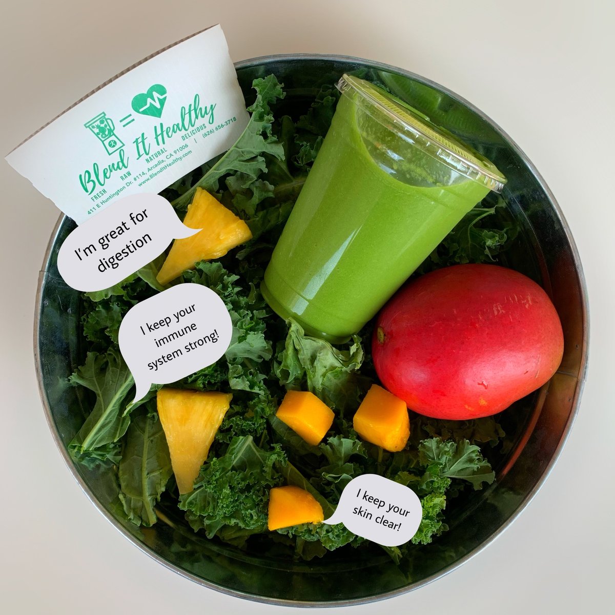 BlendItHealthy's tweet photo. On Wednesdays, we drink Tropical Kale! Skip the Capri-Sun, and give your kids a healthy beverage filled with 200% of the daily dose of Vitamin A and 90% of Vitamin C. Your kids won’t even taste the kale with this tropical treat! https://t.co/6JodFDTkff