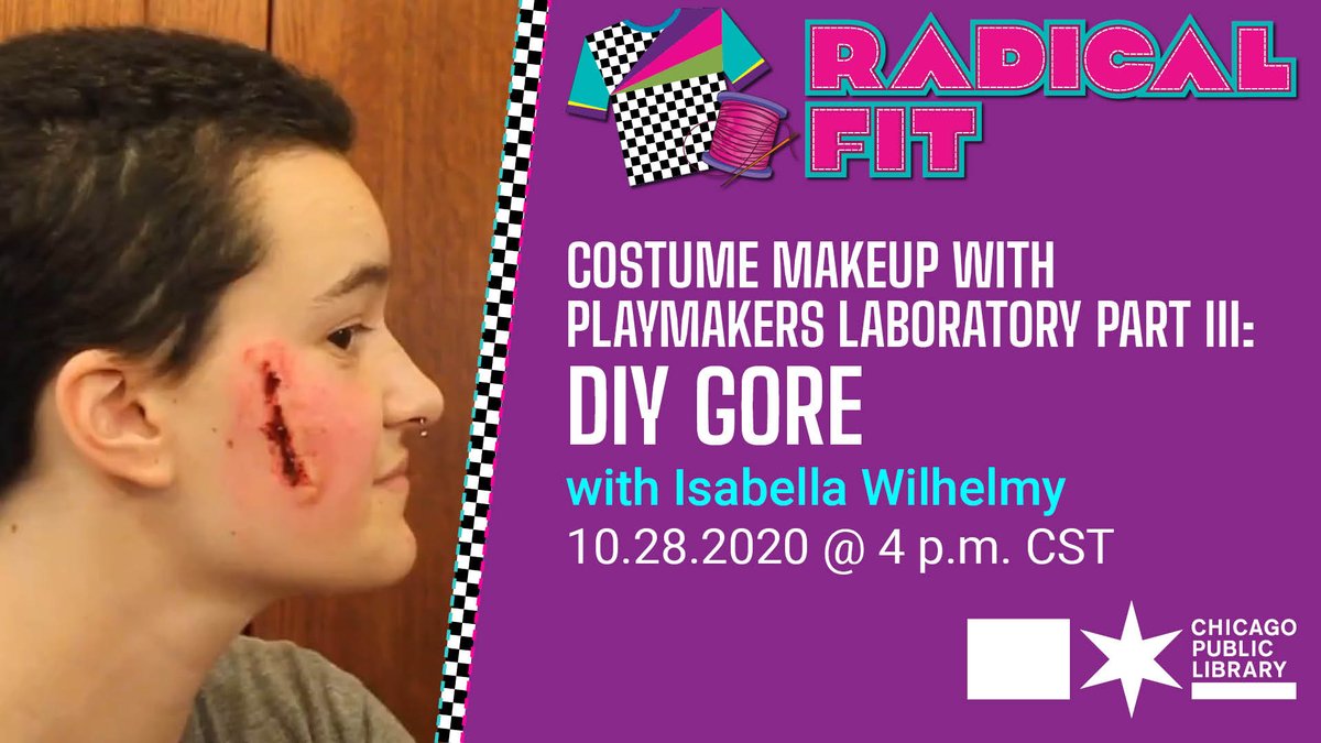 YOUmediaChicago's tweet photo. Intensify your Halloween makeup with this DIY gore tutorial we produced with @PMLaboratory for Radical Fit! https://t.co/hOGq6RUgEj
All #CPLRadicalFit videos are available on YouTube at https://t.co/AzGJWlGY9u
#Halloweek #Halloween #Gore #PlayMakersLab #ChicagoTheatre https://t.co/hXvNtL5OrA