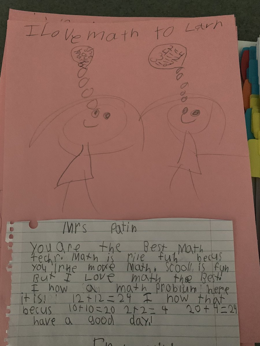 KPatton9697's tweet image. Love seeing these kiddos express their love for math❤️ #everyonecanlearnmath #changingthestory #better2gether