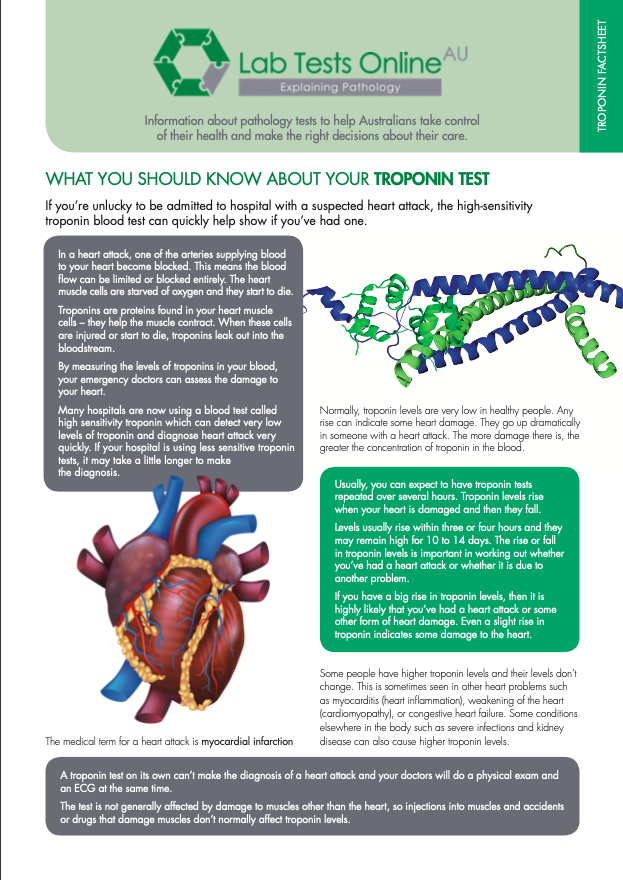 LabTestsAu's tweet photo. This week for #TestforyouThursday, learn more about the high-sensitivity troponin testing done for suspected heart-attacks. https://t.co/QmS9KSOvT6 https://t.co/l2xZPSSEol