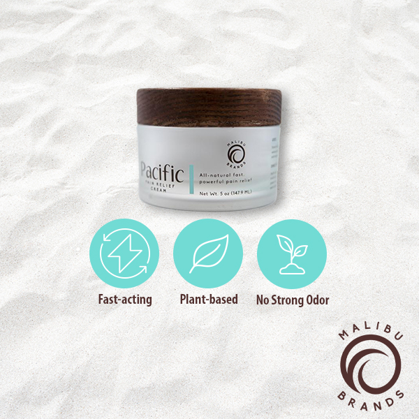Malibu Brands Pacific Pain Relief Cream incorporates powerful plant-based ingredients for fast-acting relief for muscle, joint, and headache pain. 🌿 #NaturalPainRelief #PlantBasedIngredients
