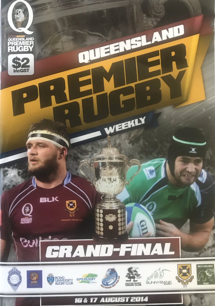 HulaBulaJim's tweet photo. Uni have won 5 premierships over the past decade but never closer than this one...a Tom Pincus penalty goal on FT + only 14 men because of 3 injured props. Club grand finals...how good! Ballymore Sunday 3.30pm @UQrugby @EastsRugbyUnion #ClassicRugbyPrograms https://t.co/hXIUK9IyjY