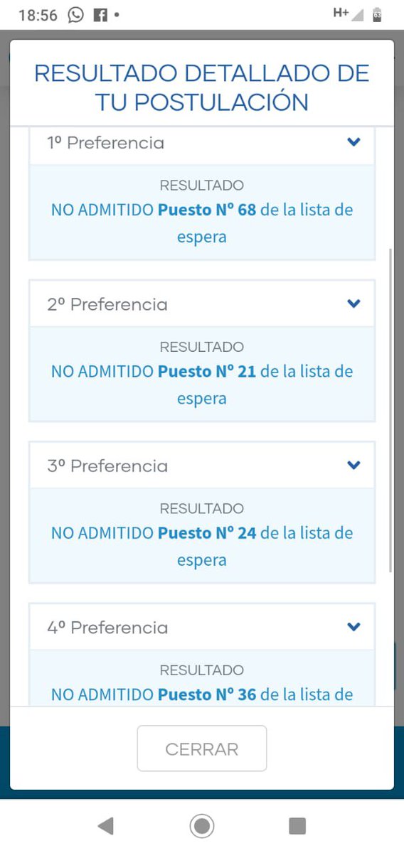 todojolevera's tweet photo. @meganoticiascl @Mega @canal13 @TVN @CNNChile de 5 postulaciones no quedó en ninguna. Un fracaso el sistema de selección escolar en Chile https://t.co/tDjVqifDYZ