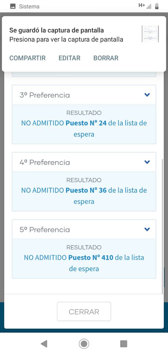 todojolevera's tweet photo. @meganoticiascl @Mega @canal13 @TVN @CNNChile de 5 postulaciones no quedó en ninguna. Un fracaso el sistema de selección escolar en Chile https://t.co/tDjVqifDYZ