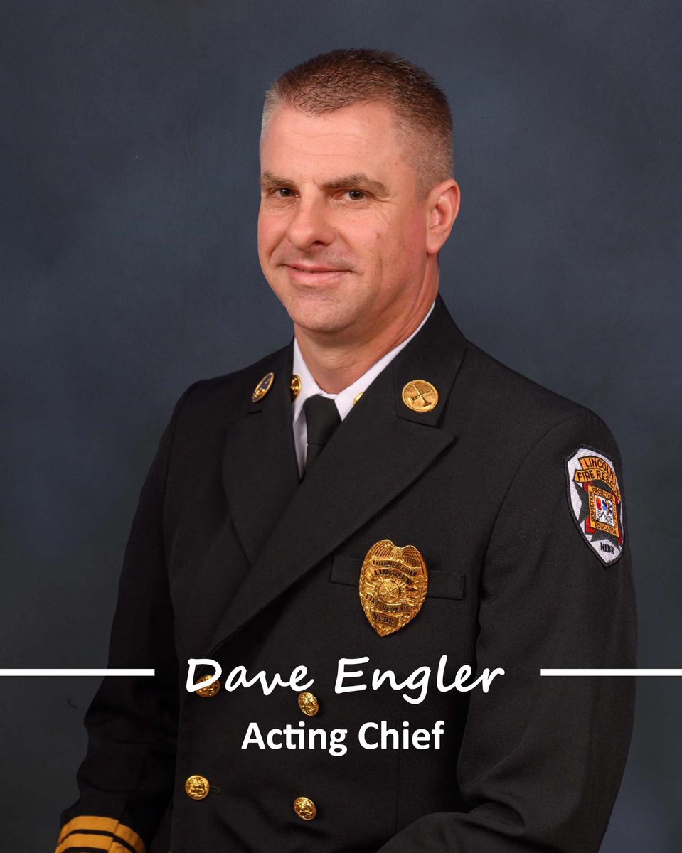 LNKFireRescue's tweet photo. We are pleased to share that Mayor Leirion Gaylor Baird has appointed #LFR Battalion Chief Dave Engler to step in as Acting Chief. Congratulations Chief! 

#LNK @CityOfLincoln @MayorLeirion https://t.co/EhDWZn3pR7