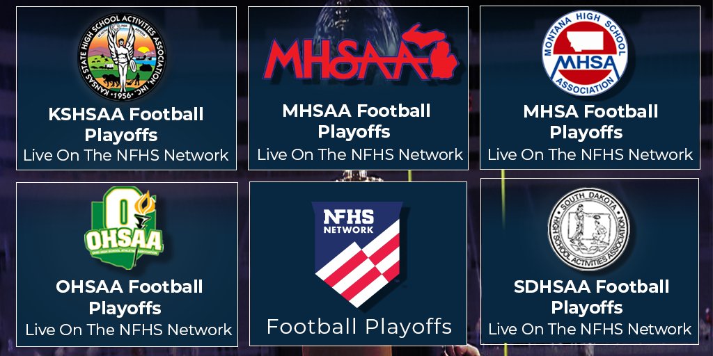 NFHS Network (@nfhsnetwork) on Twitter photo Stream the #Football PLAYOFFS for the following states LIVE this week on the NFHS Network!
<a href="/OHSAASports/">OHSAA Sports</a> I <a href="/MHSAA/">MHSAA</a> I <a href="/SDHSAA/">SDHSAA</a> I <a href="/KSHSAA/">KSHSAA</a> I <a href="/_RHSFootball/">Riverside Football</a> I <a href="/LoramieRedskins/">Fort Loramie Redskins</a> I <a href="/GlacierWolfpack/">Glacier High School</a> I <a href="/GoColtsFootball/">GoColtsFootball</a> I <a href="/vhsknights/">Victoria Jr/Sr HS</a> I @SMEathletics
📺 Watch Link: bit.ly/37Ruyie Stream the #Football PLAYOFFS for the following states LIVE this week on the NFHS Network!
<a href="/OHSAASports/">OHSAA Sports</a> I <a href="/MHSAA/">MHSAA</a> I <a href="/SDHSAA/">SDHSAA</a> I <a href="/KSHSAA/">KSHSAA</a> I <a href="/_RHSFootball/">Riverside Football</a> I <a href="/LoramieRedskins/">Fort Loramie Redskins</a> I <a href="/GlacierWolfpack/">Glacier High School</a> I <a href="/GoColtsFootball/">GoColtsFootball</a> I <a href="/vhsknights/">Victoria Jr/Sr HS</a> I @SMEathletics
📺 Watch Link: bit.ly/37Ruyie
