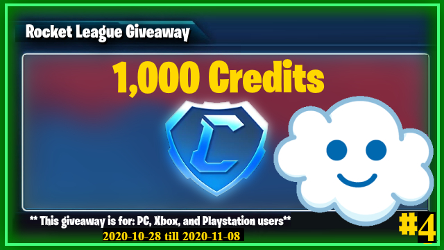 CloudChasingTV's tweet photo. Our 4th '1,000 Credits' on Rocket League, to the most ACTIVE IN CHAT on #twitch

✅RT this tweet
✅Like this tweet
✅Follow @CloudChasingTV
✅Tag one friend / Comment
✅Active chat : https://t.co/W2fU5eWVJH

Giveaway Ends: 2020-11-08
#RocketLeague #Twitch #Giveaway @giantpandaTV https://t.co/5Rz35lWMKU