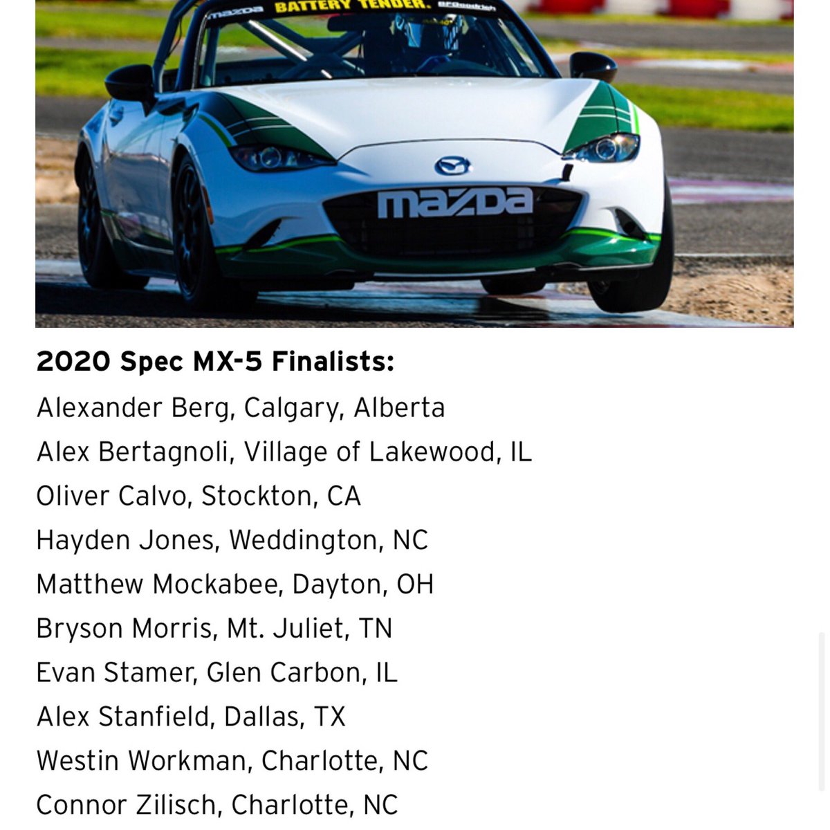 hayden_racing's tweet photo. Made it!!!  #mylifeatspeed thank you @MazdaRacing @eKartingNews for this opportunity!!!!  https://t.co/lyCXty9b2f https://t.co/NFUN84us3t