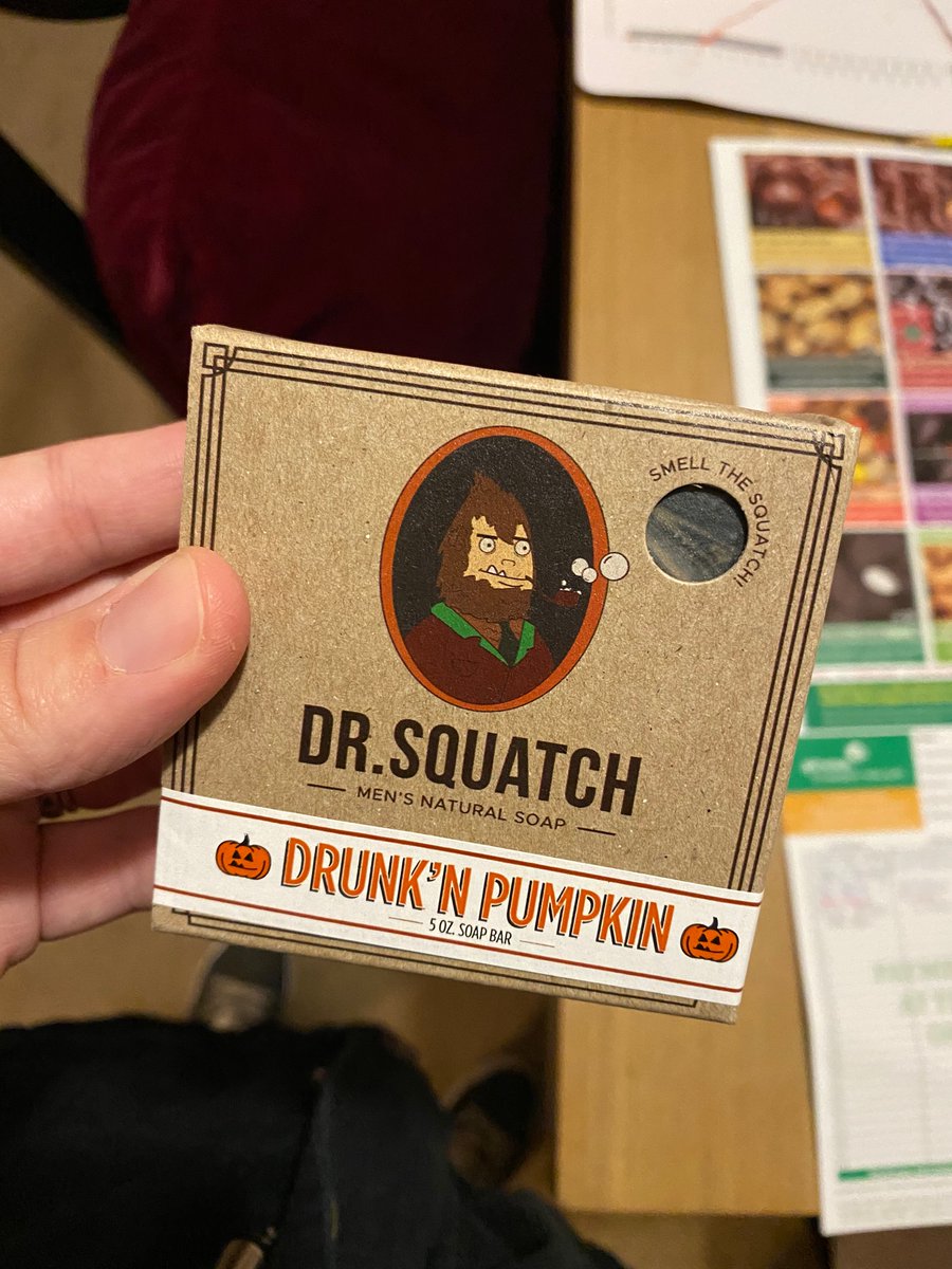 CrimeandtellMae's tweet photo. Good god @DrSquatchSoapCo ! This is DELICIOUS SMELLING. I need all of them for my husband. ANYONE who hasn’t tried this absolutely needs to! #FallBourbon smell. It’s like bourbon in the woods. 😍 #drunknpumpkin
(Free bar to try below- pay S&H)
👇🏼👇🏼👇🏼👇🏼
https://t.co/SjR9v87O7R https://t.co/jV9QiQILfC