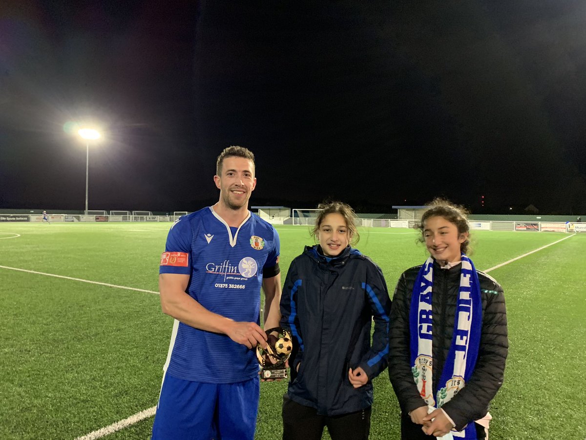 Man of the match <a href="/PatAhern93/">Patrick Ahern</a> as chosen by our @GraysGirlsU13