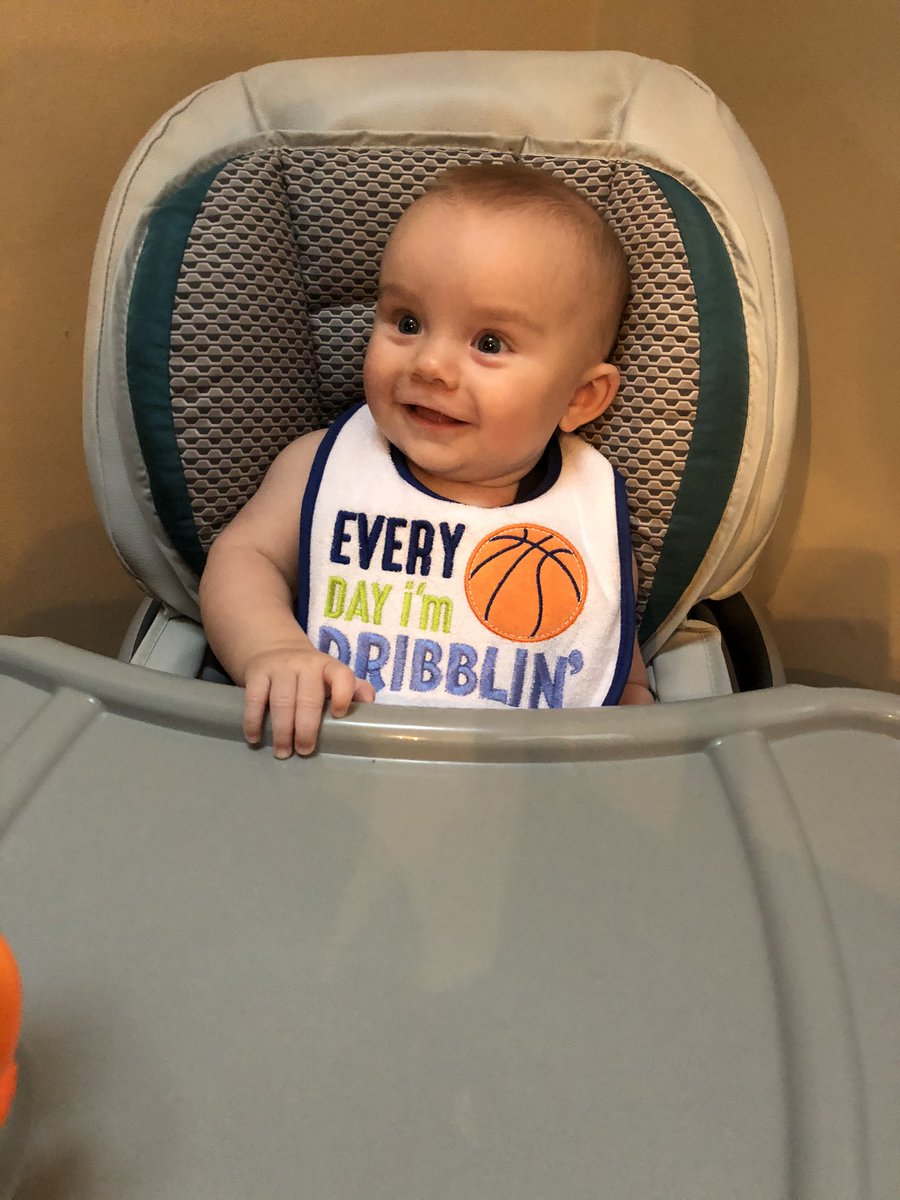 CoachBPThompson's tweet photo. Finally working on some ball handling...”Every day I’m Dribbling” 😂🏀👶🏻 #JoshuaPatrick #BasketballDad https://t.co/bhHvFfl2P6