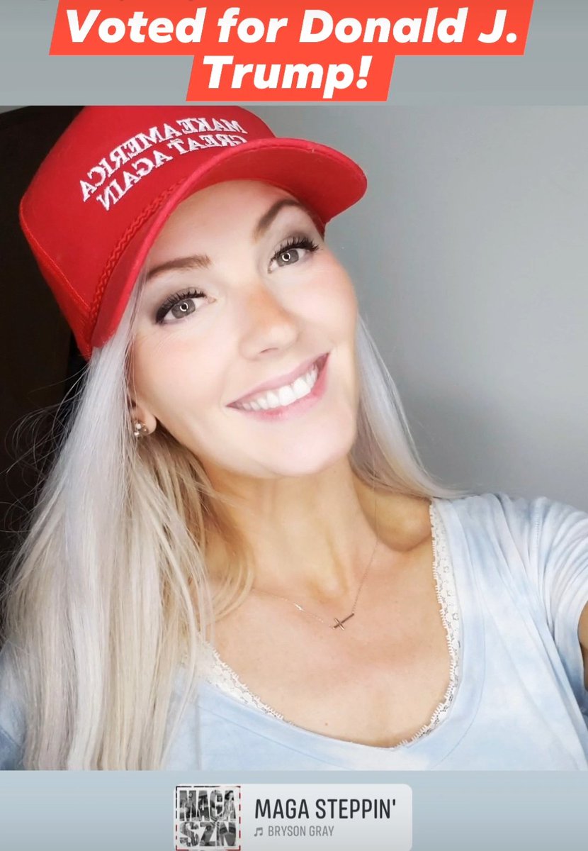 PrayingActress's tweet photo. Former fetus here VOTED! 
4 MORE
8 MORE
12 MORE YEARS! 
Trump Dynasty! https://t.co/LMgXyllySt