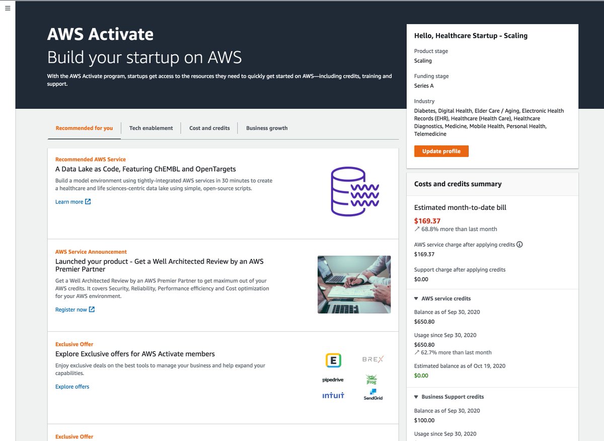 New #AWS Activate Console - Tools and resources to help startups grow and succeed! 📽️Intro video: youtube.com/watch?v=2Cdx8E… 🎛️Console: aws.amazon.com/activate/conso… 👕Activate Sweepstakes (win a hoodie): pages.awscloud.com/activate-conso…