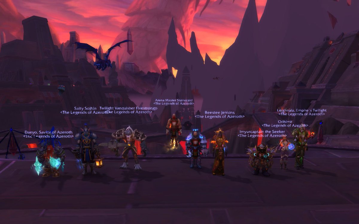 LegendsAzeroth's tweet photo. #Wearelegends Last week we killed 2, today we killed 4!  Shout out to everyone tonight! #wow #gaming #worldofwarcraft #prepatch #shadowlands https://t.co/Fy87BnQEo0