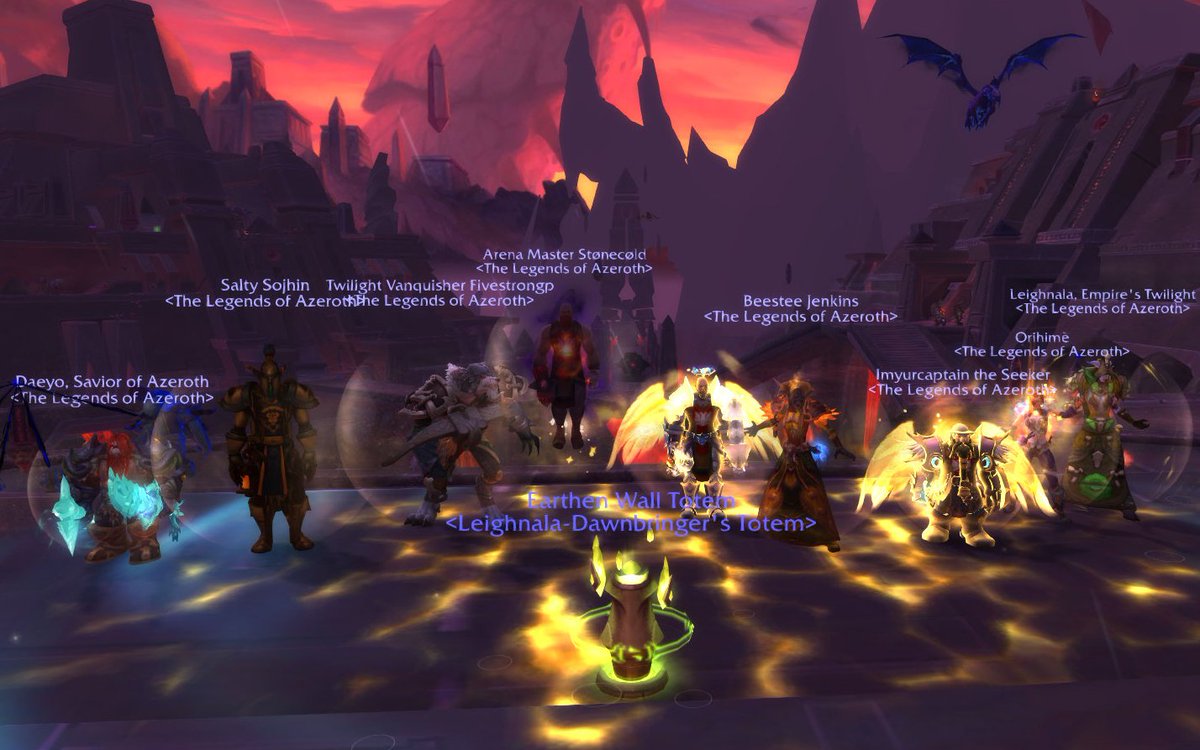 LegendsAzeroth's tweet photo. #Wearelegends Last week we killed 2, today we killed 4!  Shout out to everyone tonight! #wow #gaming #worldofwarcraft #prepatch #shadowlands https://t.co/Fy87BnQEo0