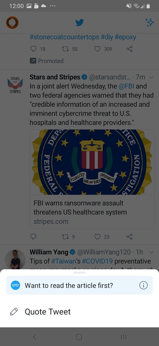DanGarrett97's tweet photo. Interesting to see that @Twitter & @Jack continue with their selective "alerts" on retweets, obviously the Leftie SV #TechBro algo has a hard on for #StarsAndStripes & #FBI alerts for #disinfo. Yeah, they still ALSO flagging a lot of negative #CCP-related reports/#tweers too... https://t.co/YUzhaFUBAt