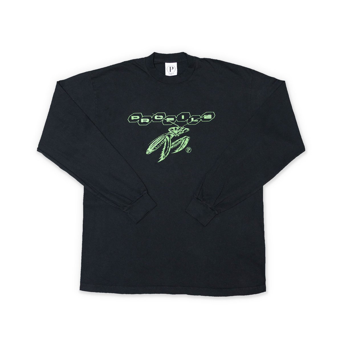 profileusa's tweet photo. MANTIS LONGSLEEVE (BLACK)

- 6.5 oz. pre shrunk cotton 
- cut &amp; sewn in LA
- graphic &amp; tags printed/sewn 
   in-house

available friday at 12pm pst via 
https://t.co/cA3598PK02 🦎 https://t.co/m8pOIz6b5T
