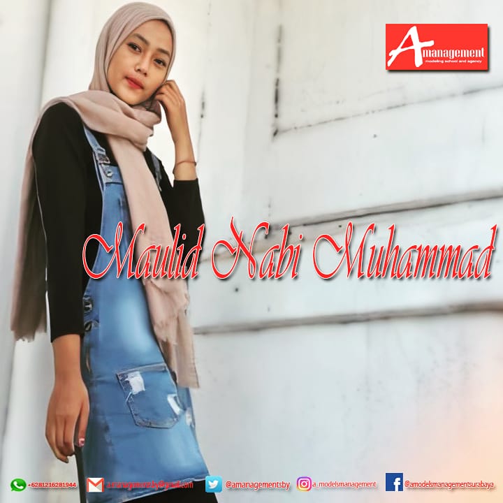 Amanagementsby's tweet photo. Wishing you a joyous Mawlid al-Nabi 
May the blessing of the Prophet Muhammad be with you always!

Eid Milad un Nabi Mubarak 

#2020 #models #femalemodel #amodelsmanagement  #modelingagency #surabaya #indonesia #MaulidNabimuhammad #EidMiladunNabiMubarak https://t.co/0ZqZSxFBHW