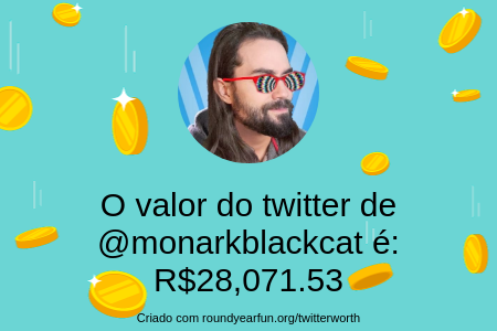 monarkblackcat's tweet photo. Meu valor no Twitter é: R$28,071.53

Descubra o seu com https://t.co/bpdcbK0zsH

⠀ https://t.co/YnZWlDU0CC