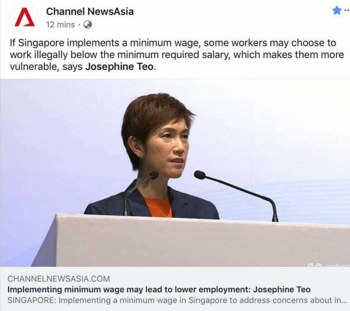 benmatchap's tweet photo. Her logic is basically : With minimum wage the exploited will now be illegally exploited, this will make them criminals and more vulnerable.

Erm maybe the point is to go after the people exploiting them instead of going after the people being taken advantage of? https://t.co/X15CuBPsVo