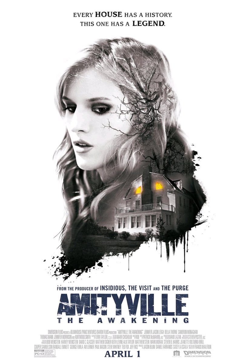 Day 28 in the #HalloweenCountdown & it's 2017 #AmityvilleTheAwakening. A film that takes place in the 'real world' 40 years after the original #AmityVille. Also a teenage #BellaThorne.🎃

#HappyHalloween #Halloween #Horror #2000sFilm