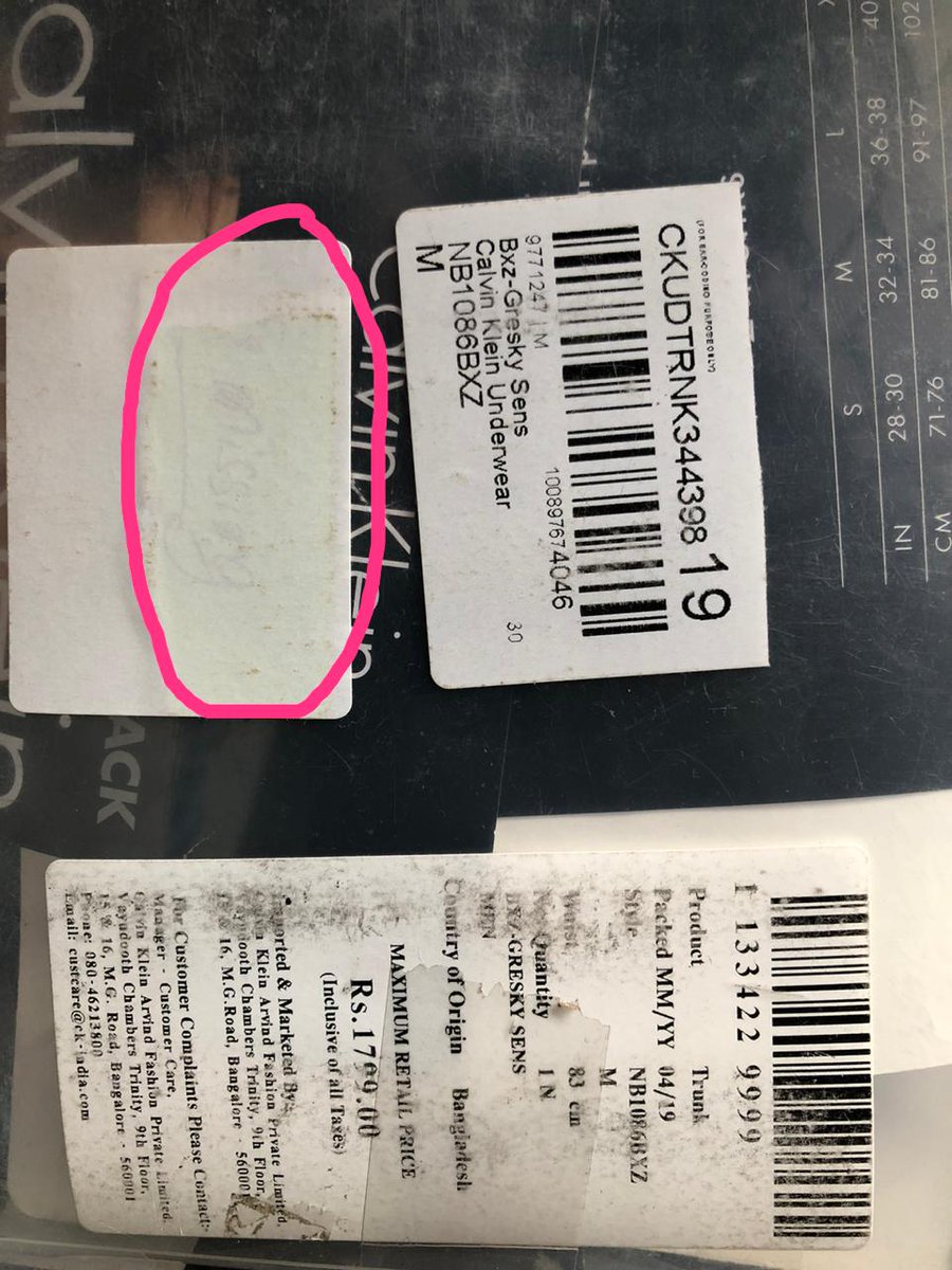 MagnIeeT__'s tweet photo. @_Amar_N @myntra @MyntraSupport If you look closely you can see there is a sticker that says "missing" on the box. #myntra is just lying about the investigation and not accepting they didn't send two trunks. #myntrafraud https://t.co/4Ac0xbzexm