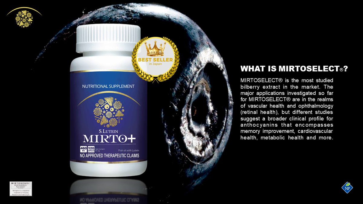 NaturallyplusP's tweet photo. WHAT IS MIRTOSELECT®?
MIRTOSELECT® is the most studied
bilberry extract in the market.
https://t.co/jLHWAorgDx
#NPPhilippines #naturallyplusPH #naturallyplus #SLuteinMirtoPlus #healthandwellness #nutrition #healthyliving #indena #Mirtoselect #BilberryExtract https://t.co/AeByPLi5eG