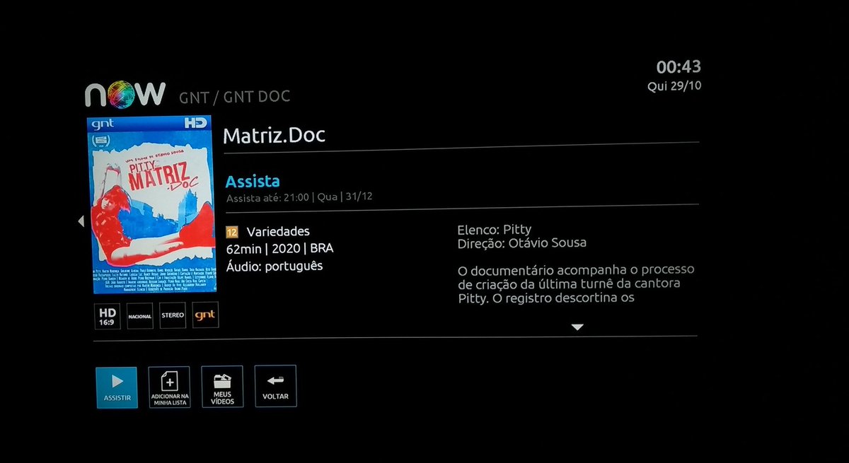 RoxaFC's tweet photo. disponível agora também no NOW dentro do conteúdo GNT #MatrizDOC @Pitty https://t.co/q65h1C4PBC