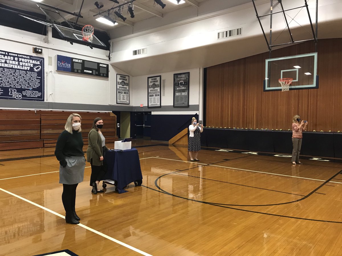 BCHSPresident's tweet photo. Burke Catholic NHS Induction Ceremony! 
Safely planned by our incredible BC Guidance Department. Congratulations to all of our great BC students! Non Vox Sed Votum #BCFamily#Nonvoxsedvotum https://t.co/y9WNmfpjJb