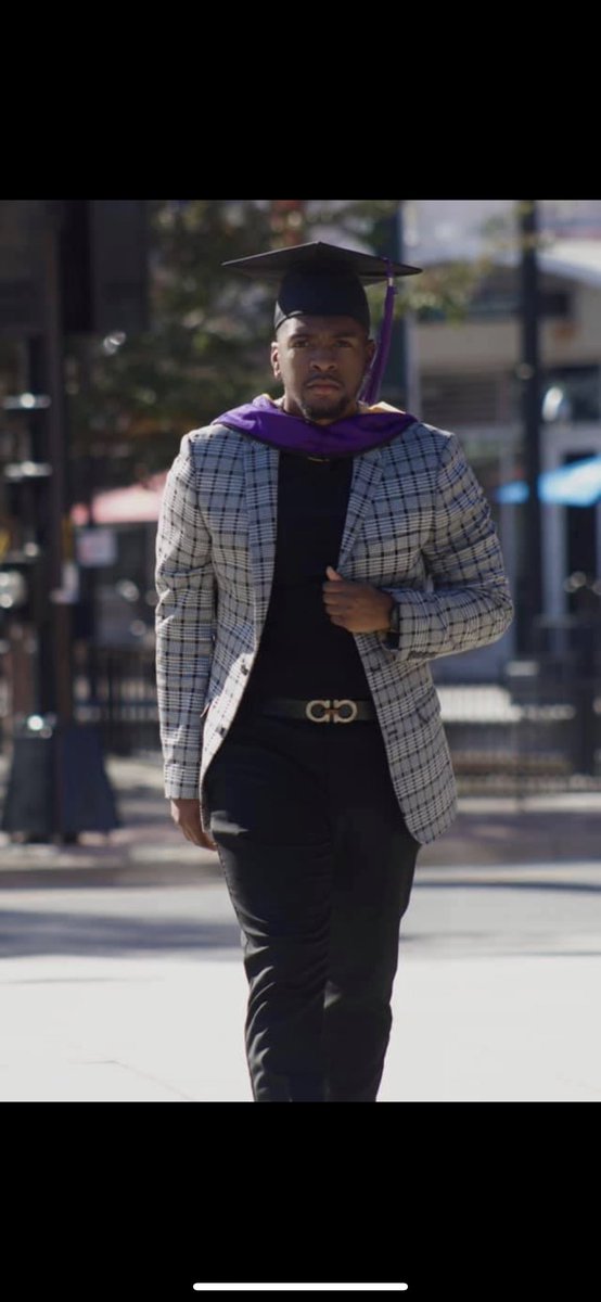 Congrats to our brother Javontae Bradley for earning his Masters Degree in Geriatric Psychology! We are proud of you. Keep striving 💪🏾