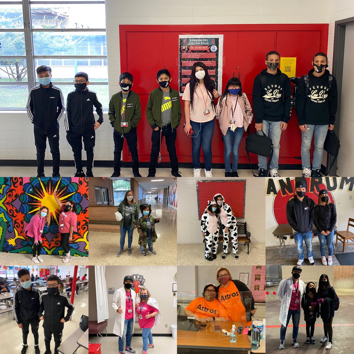 LandrumMS's tweet photo. Today we โpaired upโ against drugs for #RedRibbonWeek2020 @redribbonweek #TwinItToWinIt letโs go this is the #YearOfPossibilities @SBISD https://t.co/QHHhFX6TXZ
