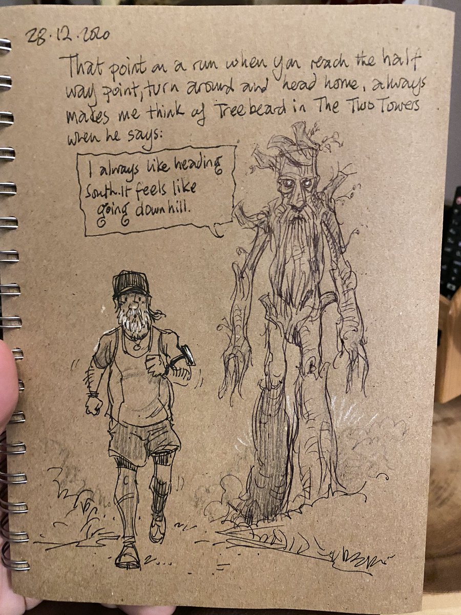 GaryScribbler's tweet photo. That relief when you know thereโs less ahead of you than behind you!!! And (like this morning) when you get back and realise you actually did further than you thought... very satisfying. #doodleaday #reluctantrunner #widowerlife #over50fitness https://t.co/0P2To1H2OJ