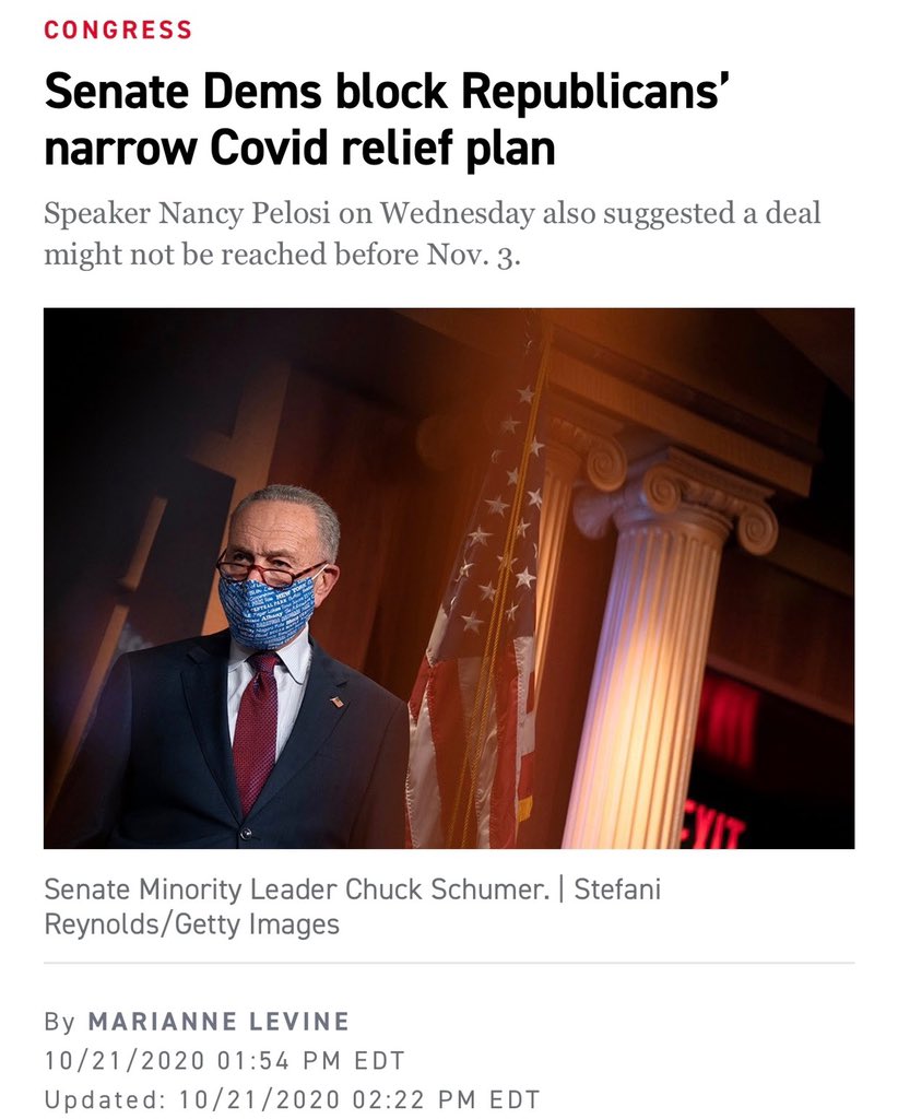 DanCrenshawTX's tweet photo. This is exactly wrong, it’s a lie, and MJ Hegar knows it. Senate DEMOCRATS blocked COVID relief packages from being voted on in the Senate. 

Every Republican Senator, including John Cornyn, supported relief. https://t.co/6aCEIYH1k2