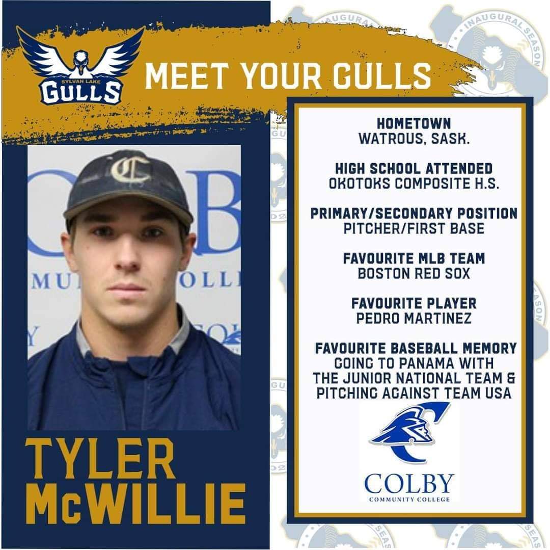 More signings to announce! Two more from <a href="/ColbyTrojanBSB/">Colby Trojan Baseball</a>;
Jarod Arnold and Tyler Mcwillie!

Jarod is our second <a href="/reddeerbaseball/">RD Minor Baseball</a> product and our first from <a href="/SJHSBallAcademy/">St. Joseph High School Baseball/Softball Academy</a>!

Tyler is a <a href="/BaseballSask/">Baseball Sask</a> product who calls Waltrus, Saskatchewan home.

Welcome to the Gulls!
#SylvanBorn