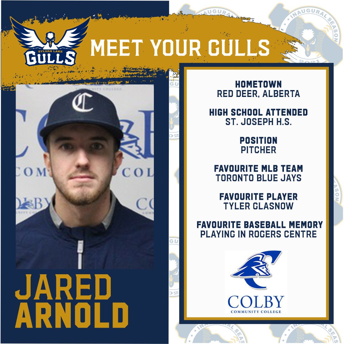 SylvanLakegulls's tweet photo. More signings to announce! Two more from @ColbyTrojanBSB;
Jarod Arnold and Tyler Mcwillie!

Jarod is our second @reddeerbaseball product and our first from @SJHSBallAcademy!

Tyler is a @BaseballSask product who calls Waltrus, Saskatchewan home.

Welcome to the Gulls!
#SylvanBorn https://t.co/6d2Lq6IDnJ