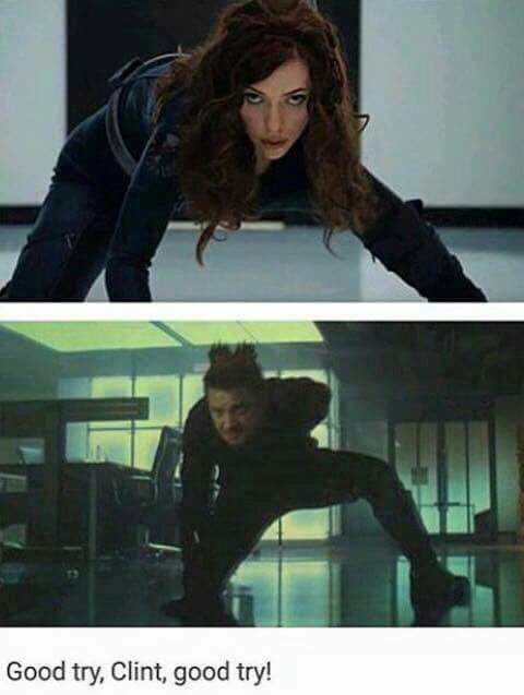 [He steals her moves]
